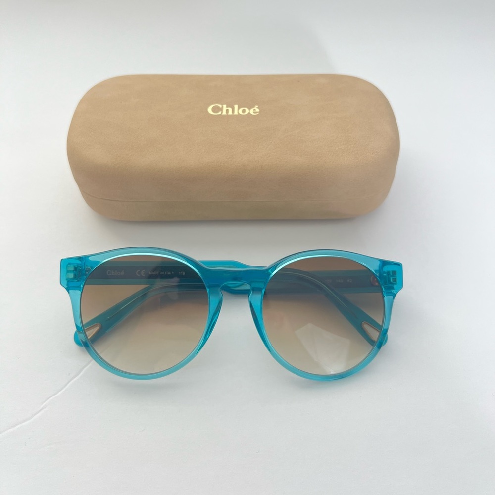 Chloe 52 mm Azure Sunglasses